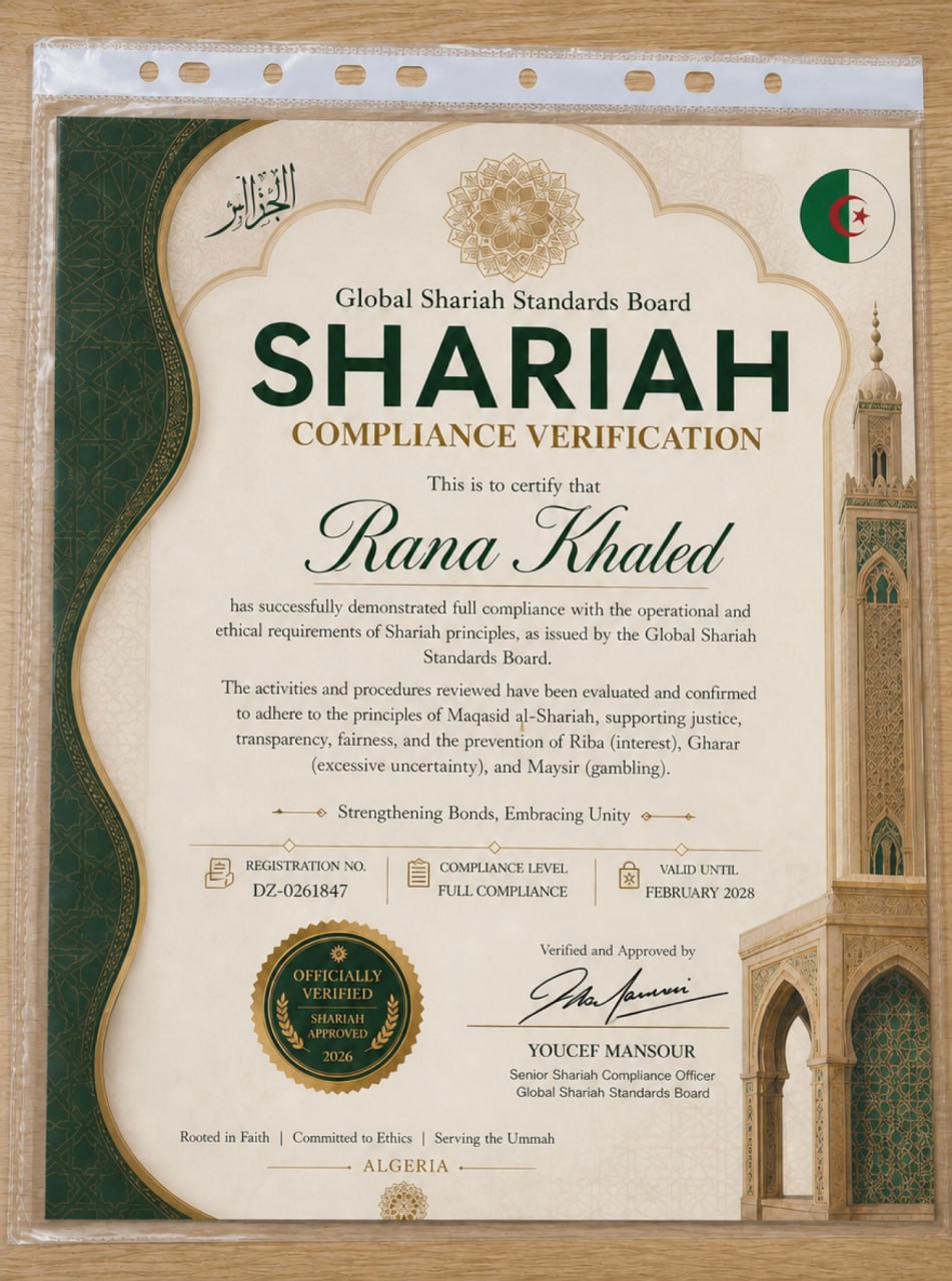 Shariah Certificate